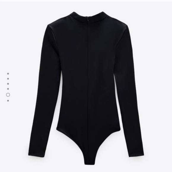 Zara shoulder pad knotted bodysuit - Picture 4 of 7